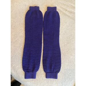 Vintage 2008 American apparel purple ribbed textured leg warmers 80s tights